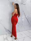 She a Baddie Dress, Women's Red Dresses