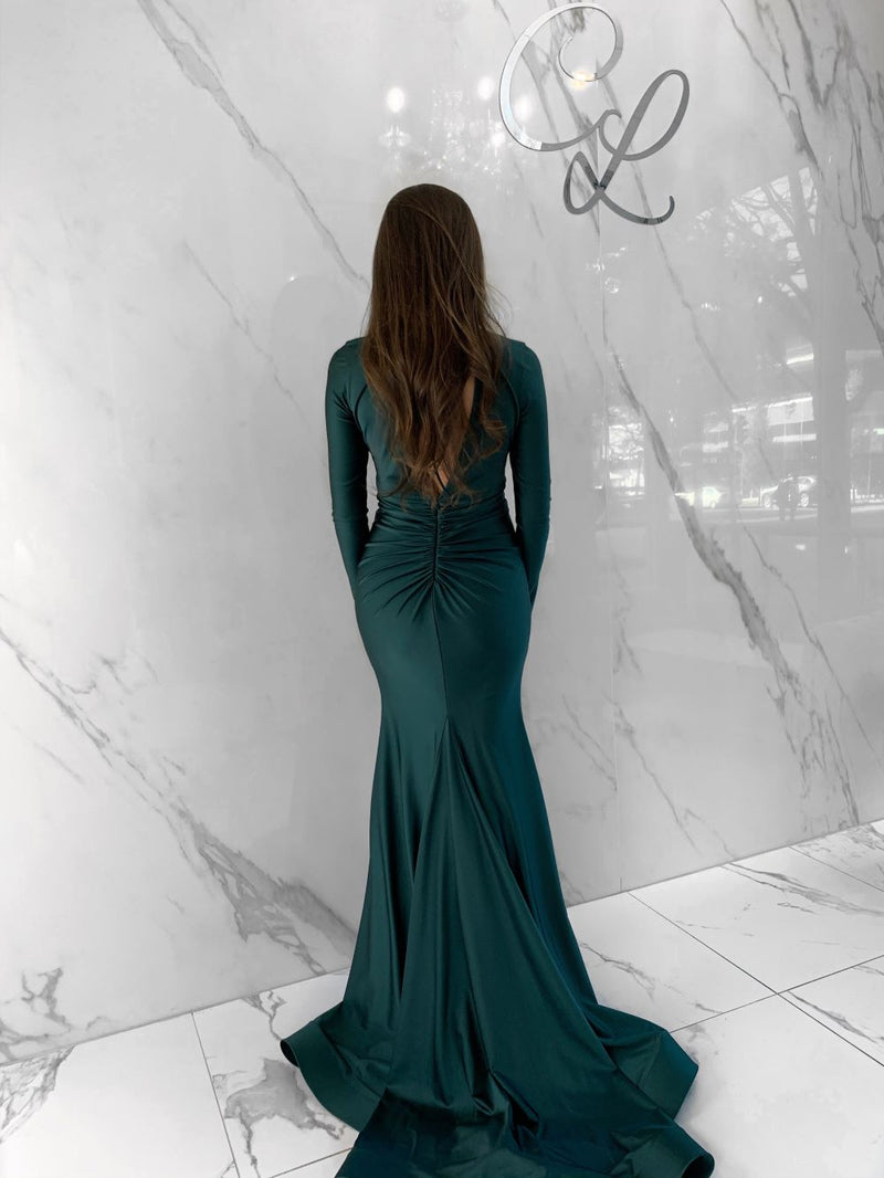 Octavia Dress, Women's Emerald Green Dresses