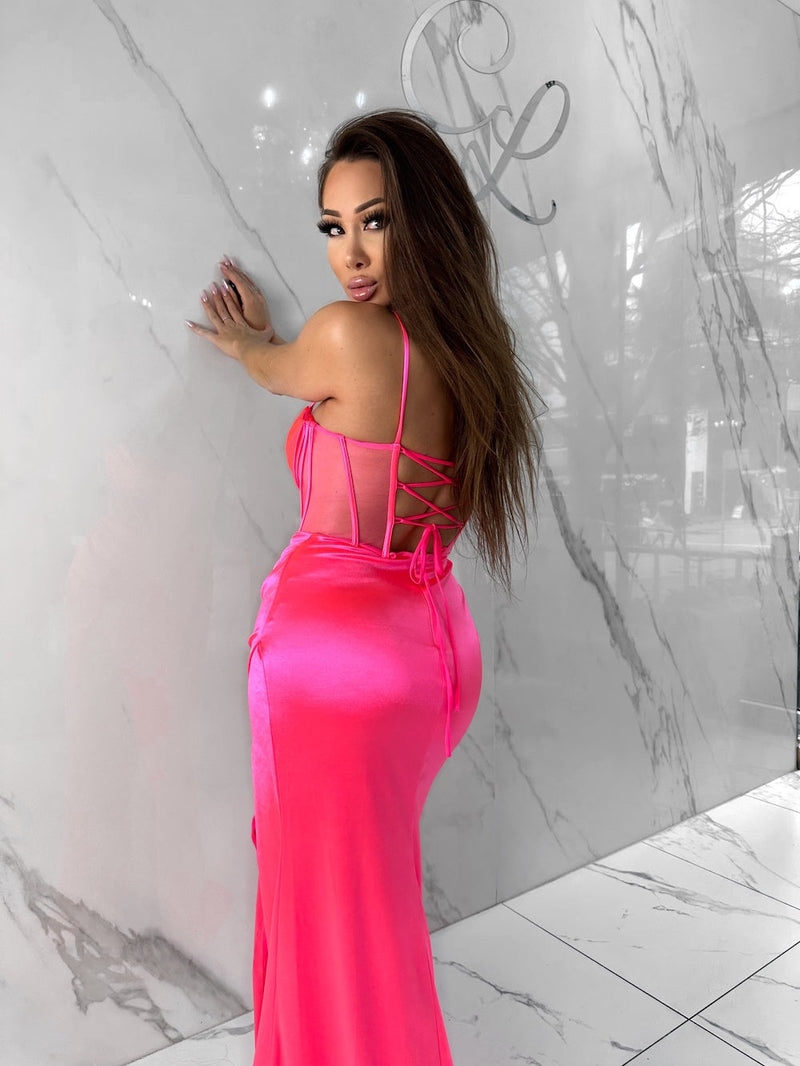 Out of Time Dress, Women's Neon Pink Dresses CityLux Boutique Out of Time Dress, Women's Neon Pink Dresses CityLux Boutique
