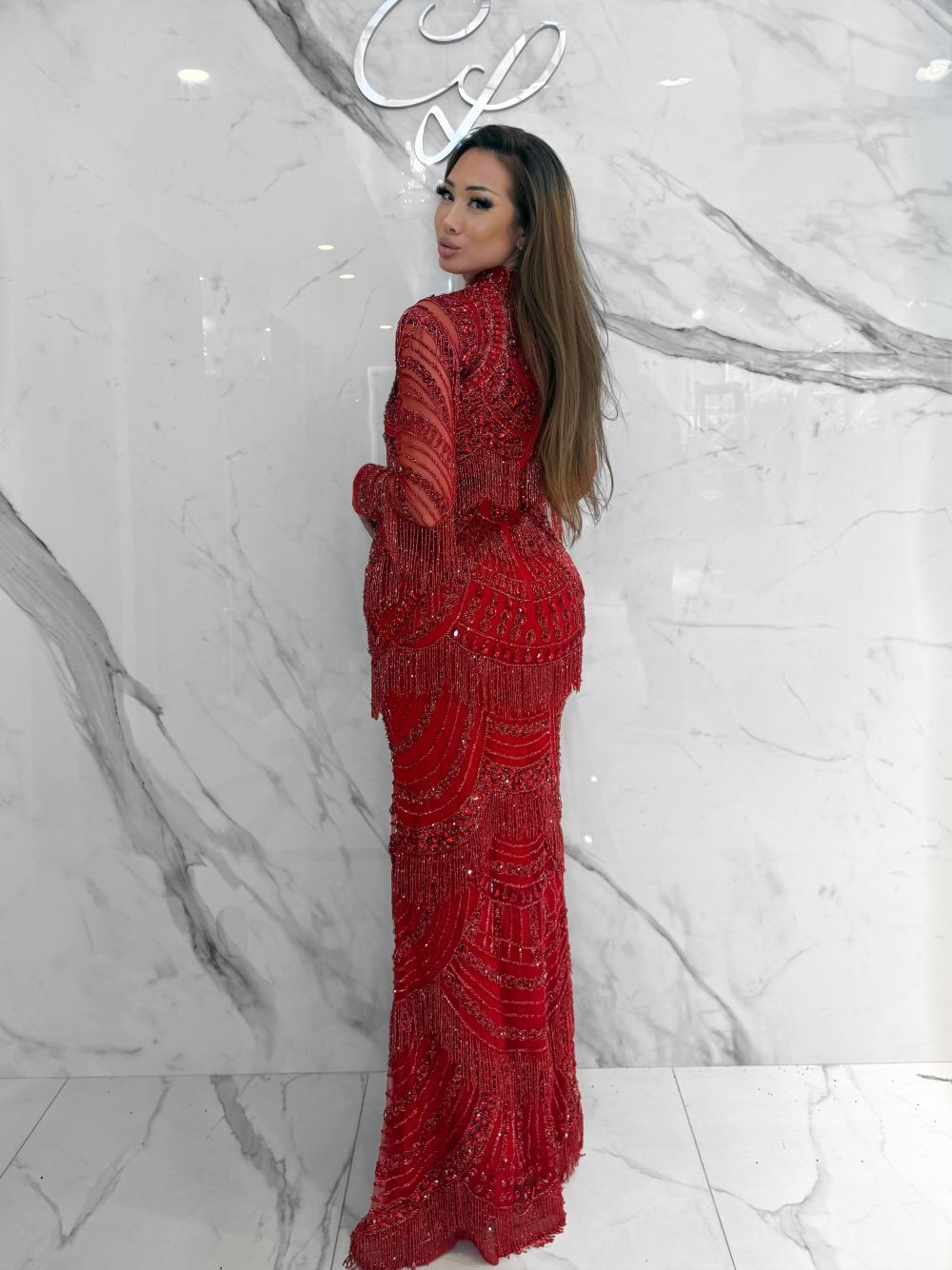 Aliya Dress, Women's Red Dresses