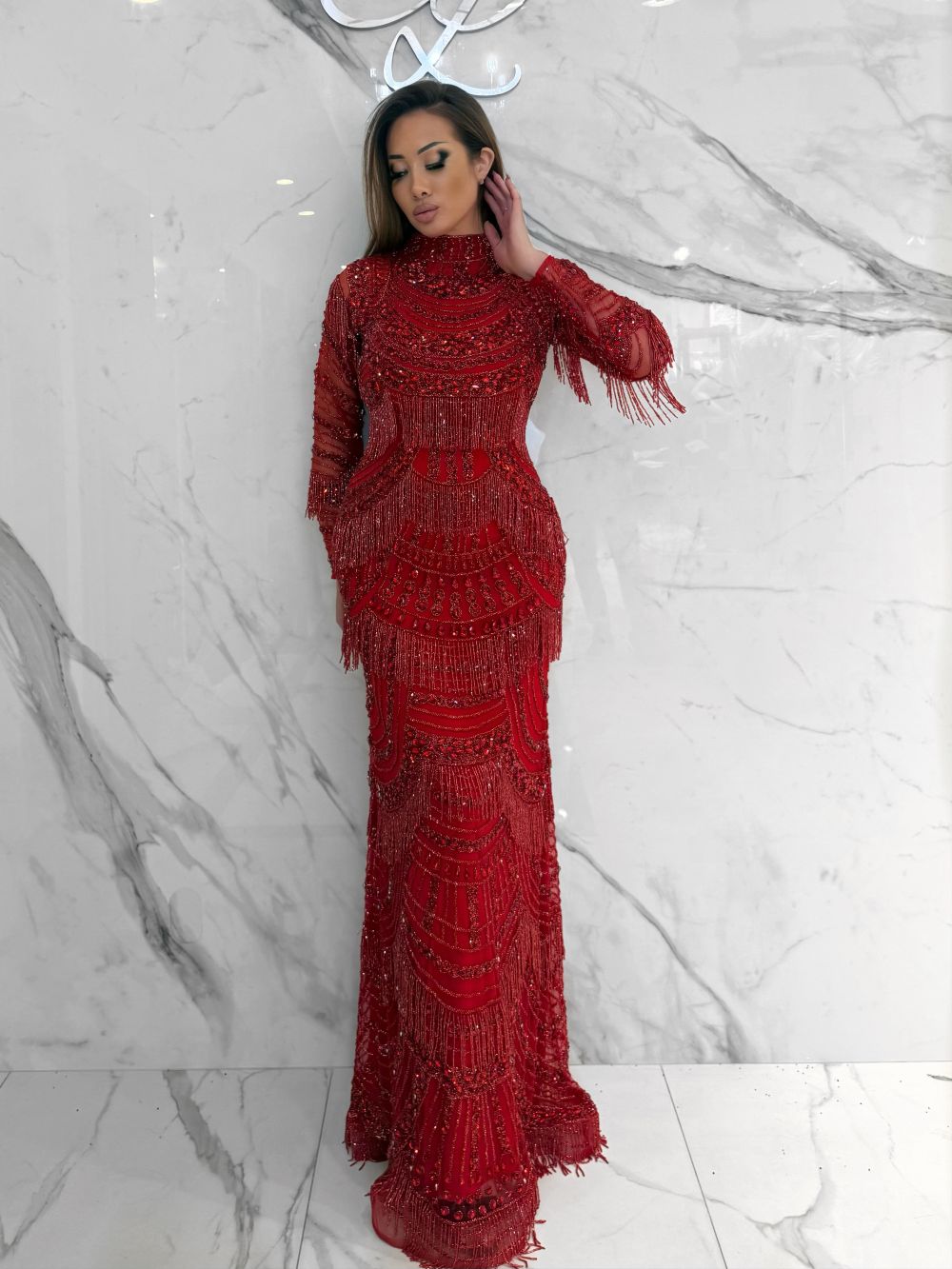 Aliya Dress, Women's Red Dresses