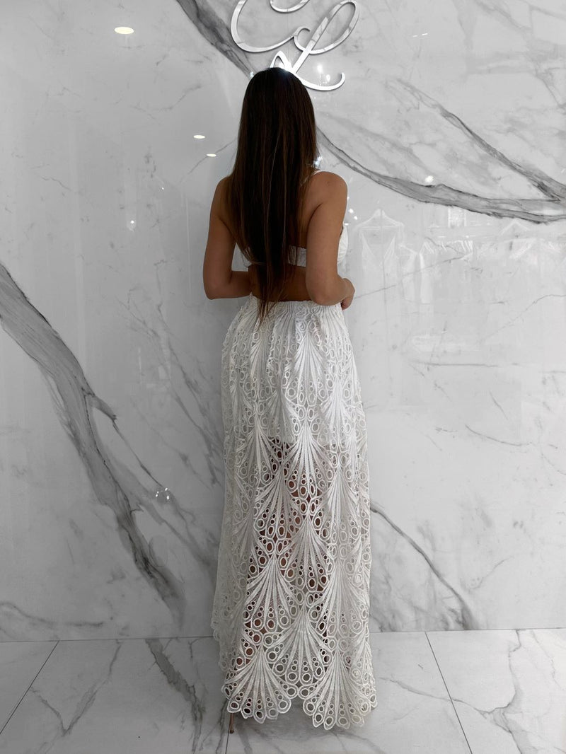 Blanc de Blanc Skirt, Women's White Skirts