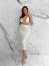 Celeste Contour Skirt, Women's Cream Skirts