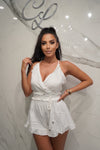 Cherished Romper, Women's White Romper