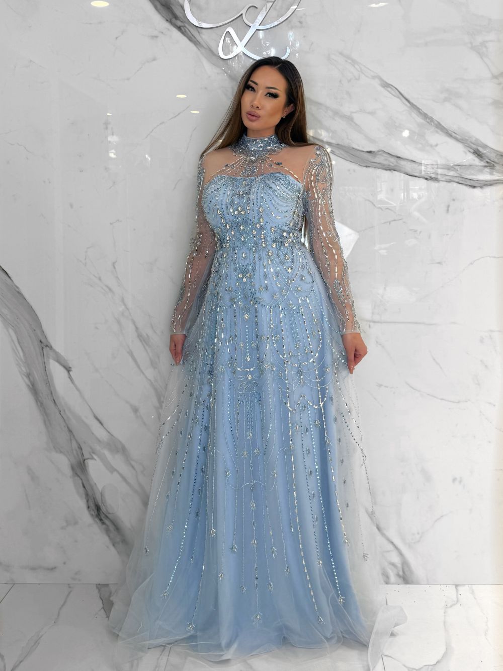Cinderella Blu Dress, Women's Blue Dresses – CityLux Boutique