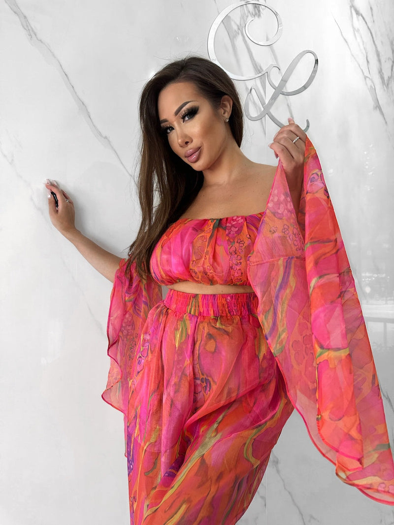 Colour Crush Top, Women's Red Tops