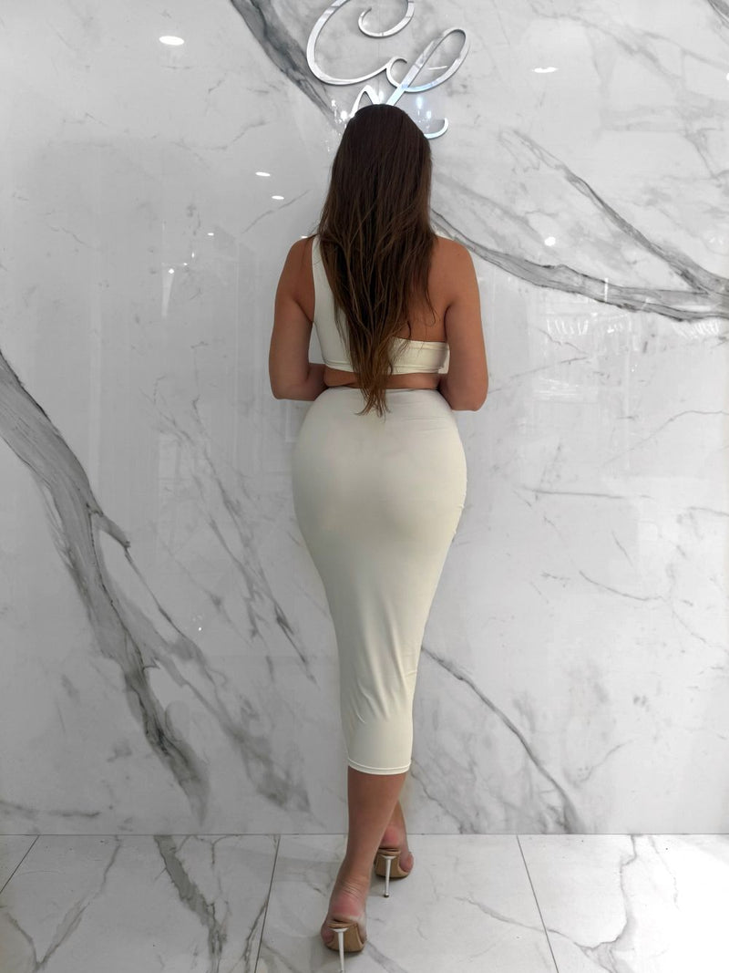Darya Bottom Bathing Suit, Women's Cream Bathing Suits