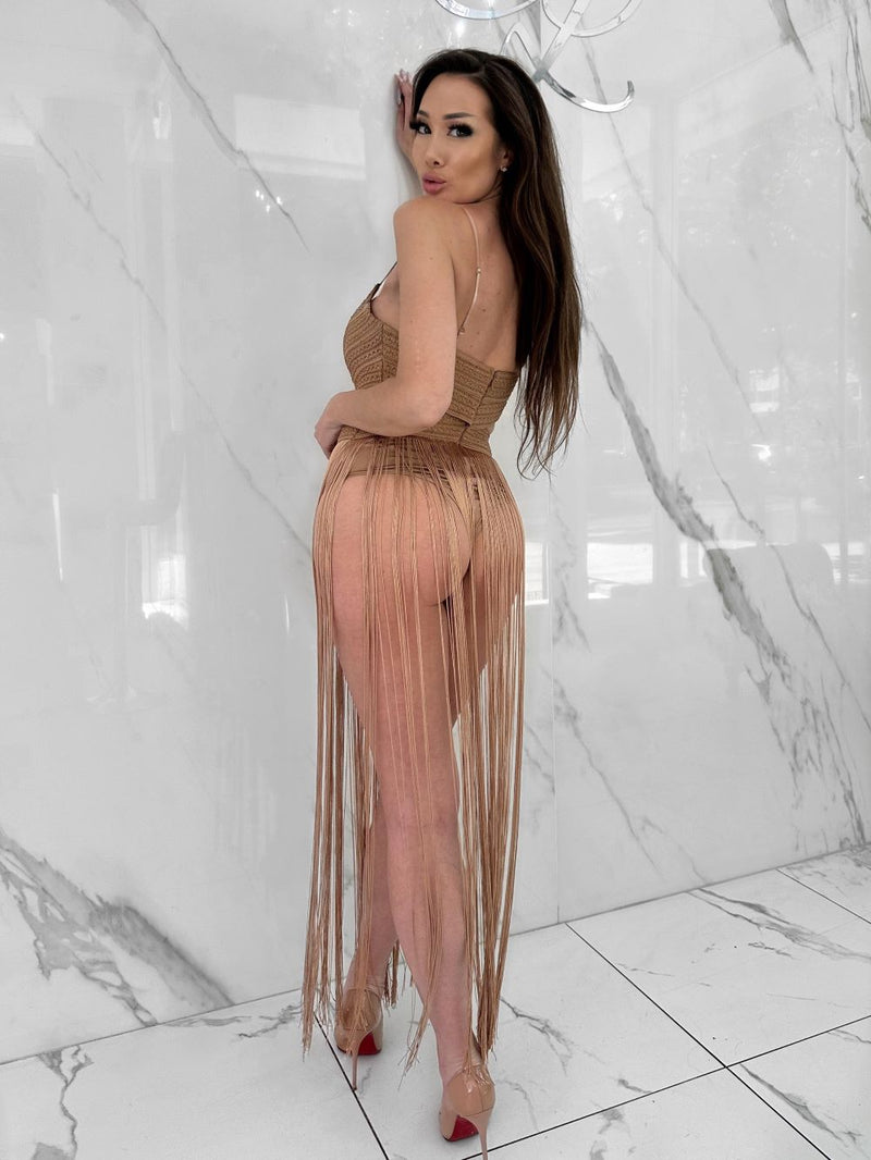 Double Take Dress, Women's Mocha Dresses