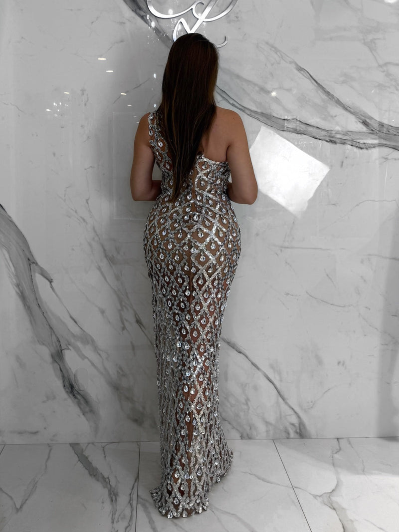 Elite Status Dress, Women's Silver Dresses