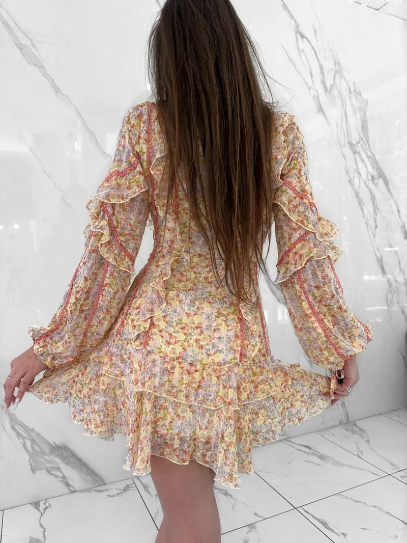Full Bloom Dress, Women's Orange Dresses