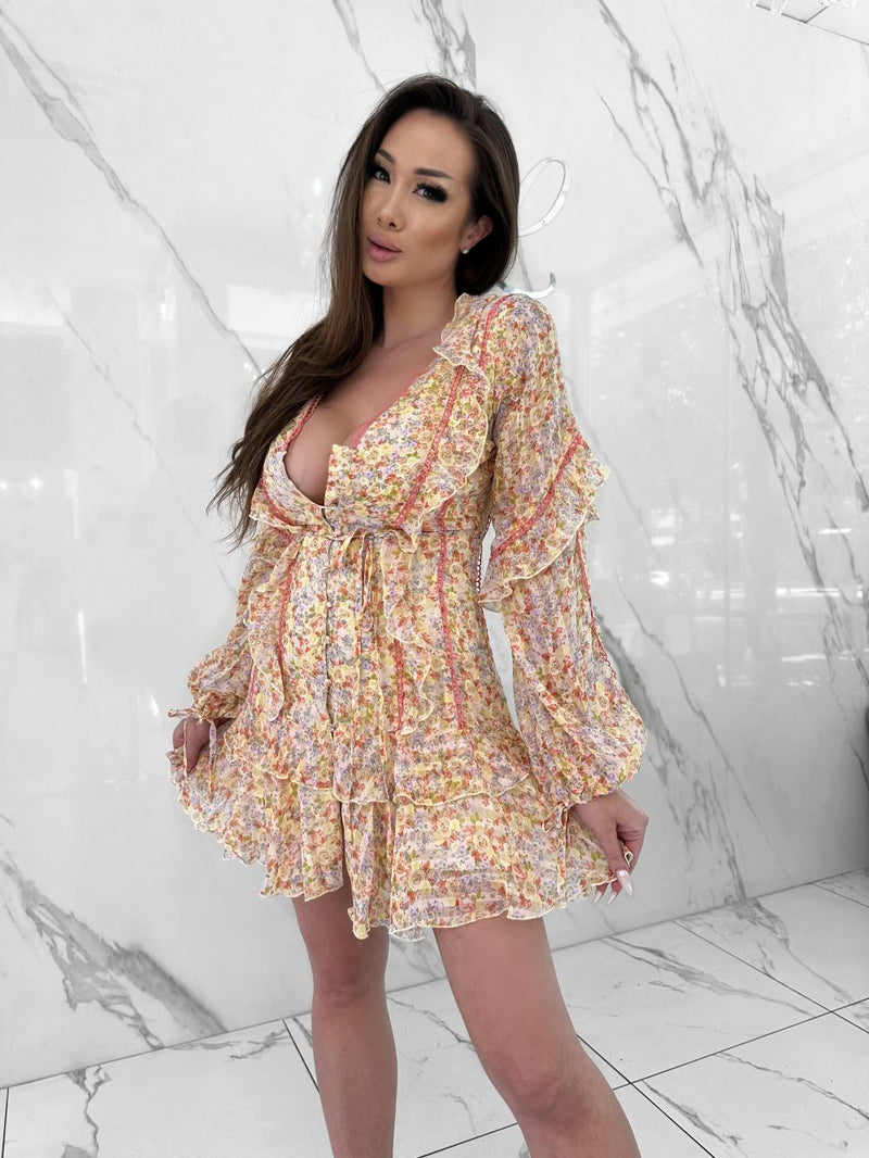 Full Bloom Dress, Women's Orange Dresses