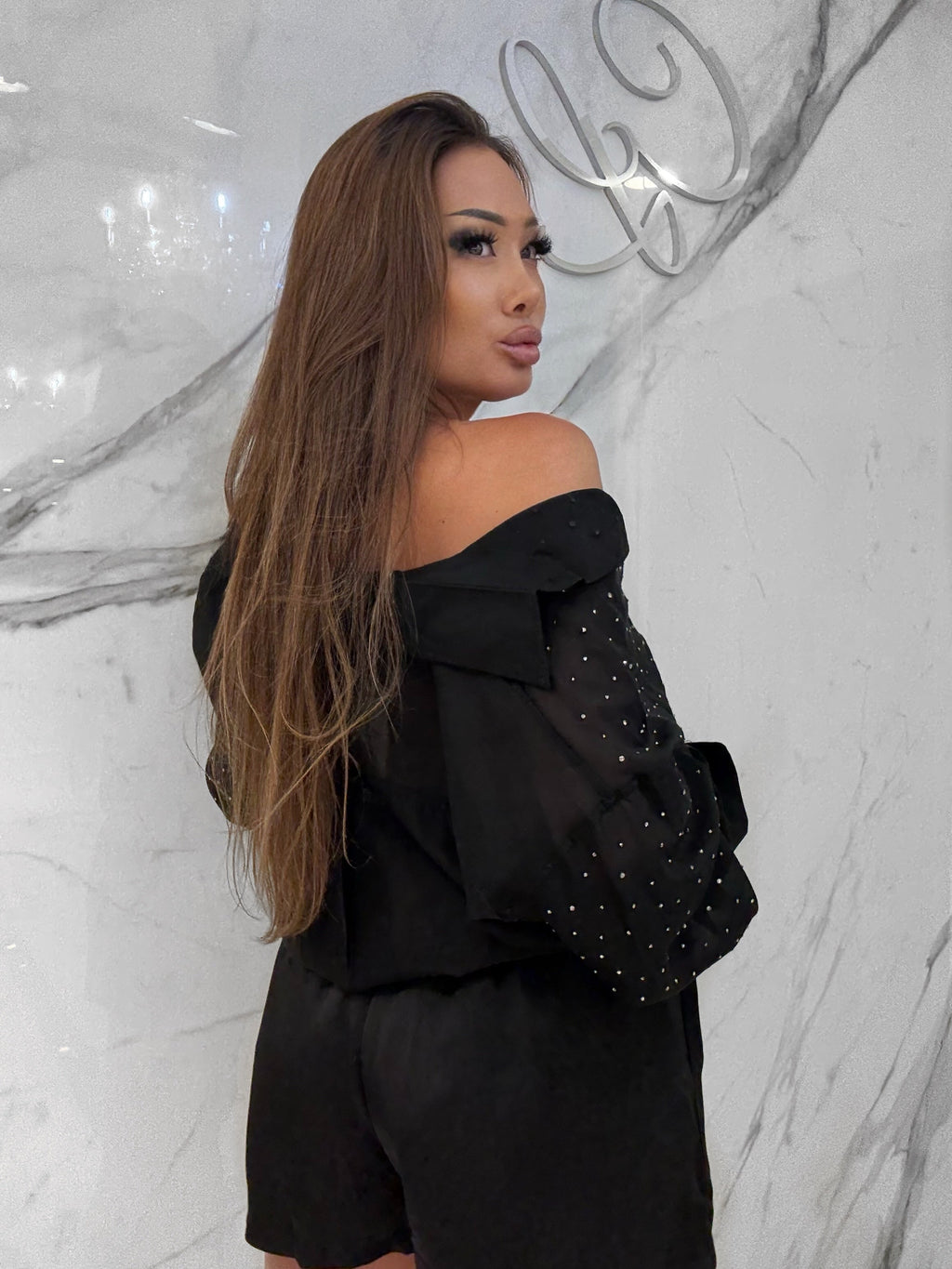 Galaxy Top, Women's Black Tops
