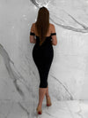 Jasmine Midi Skirt, Women's Black Skirts