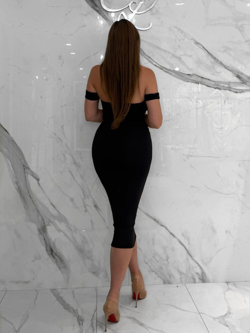 Jasmine Midi Skirt, Women's Black Skirts