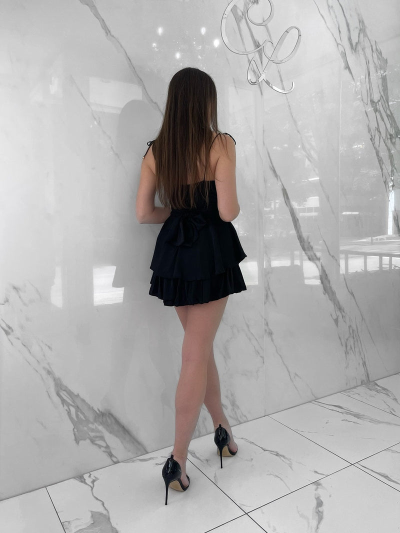 Love on Fire Romper, Women's Black Romper