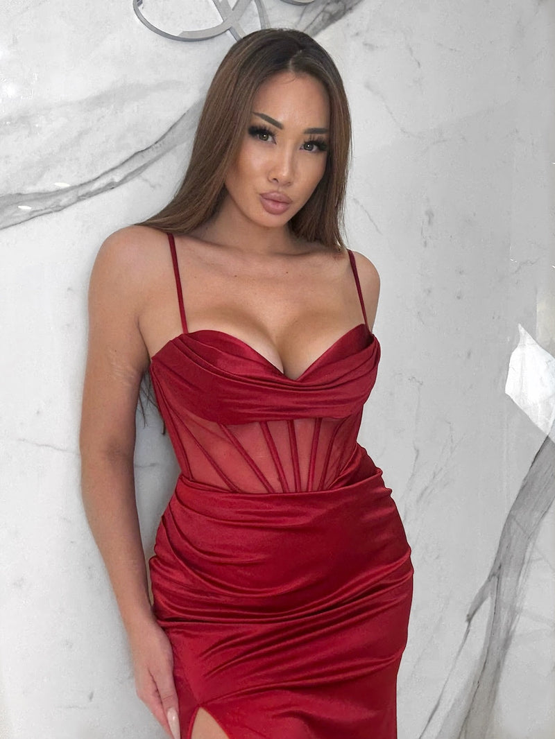 Luxury Tax Dress, Women's Red Dresses