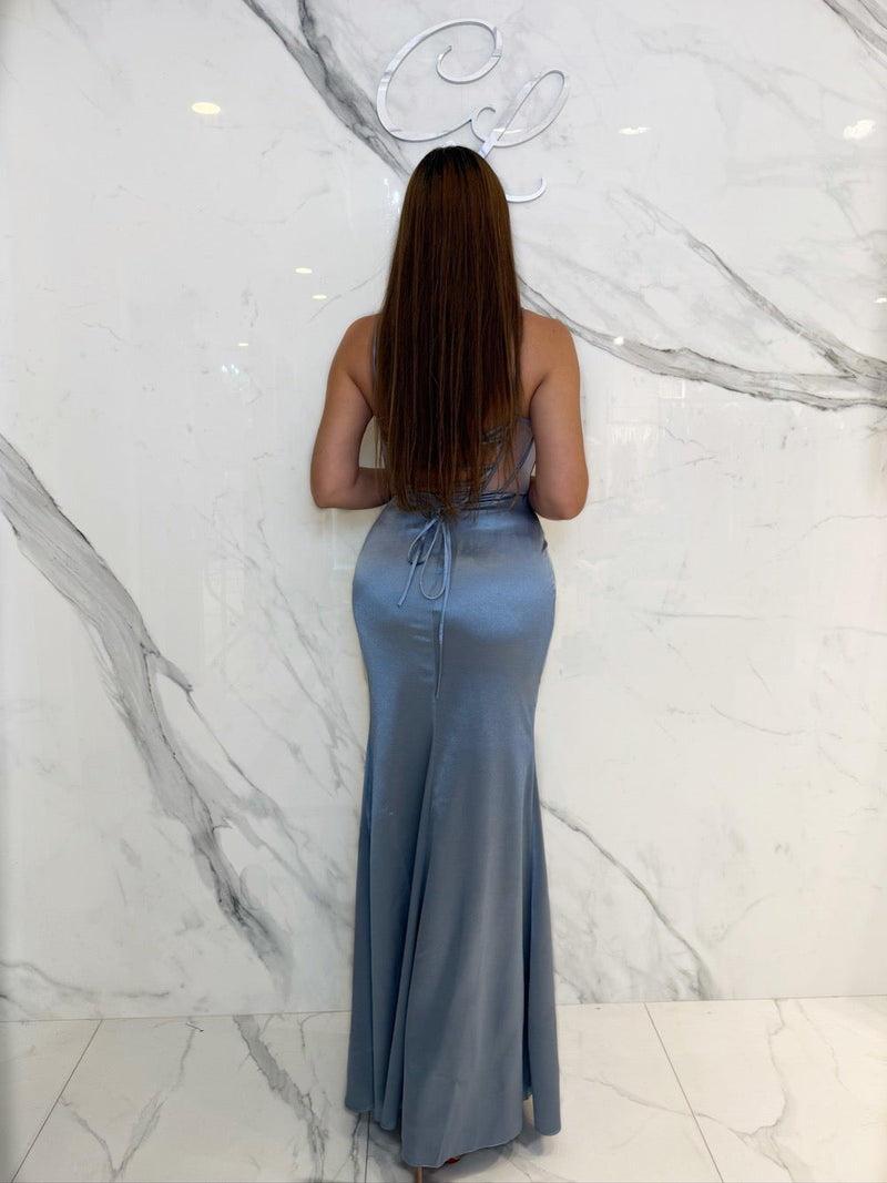 Luxury Tax Dress, Women's Baby Blue Dresses