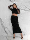 Noir Royalty  Skirt, Women's Black Skirts