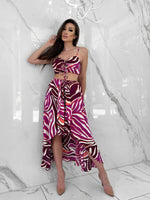 Not the Time Skirt, Women's Magenta Skirts