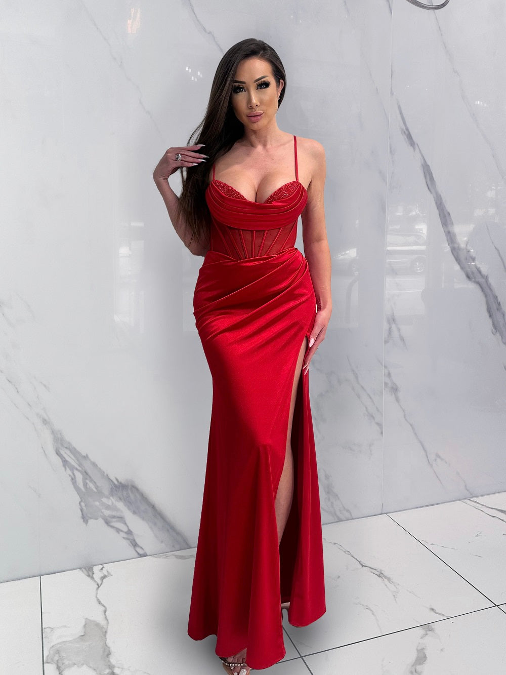 Out of Time Dress, Women's Red Dresses