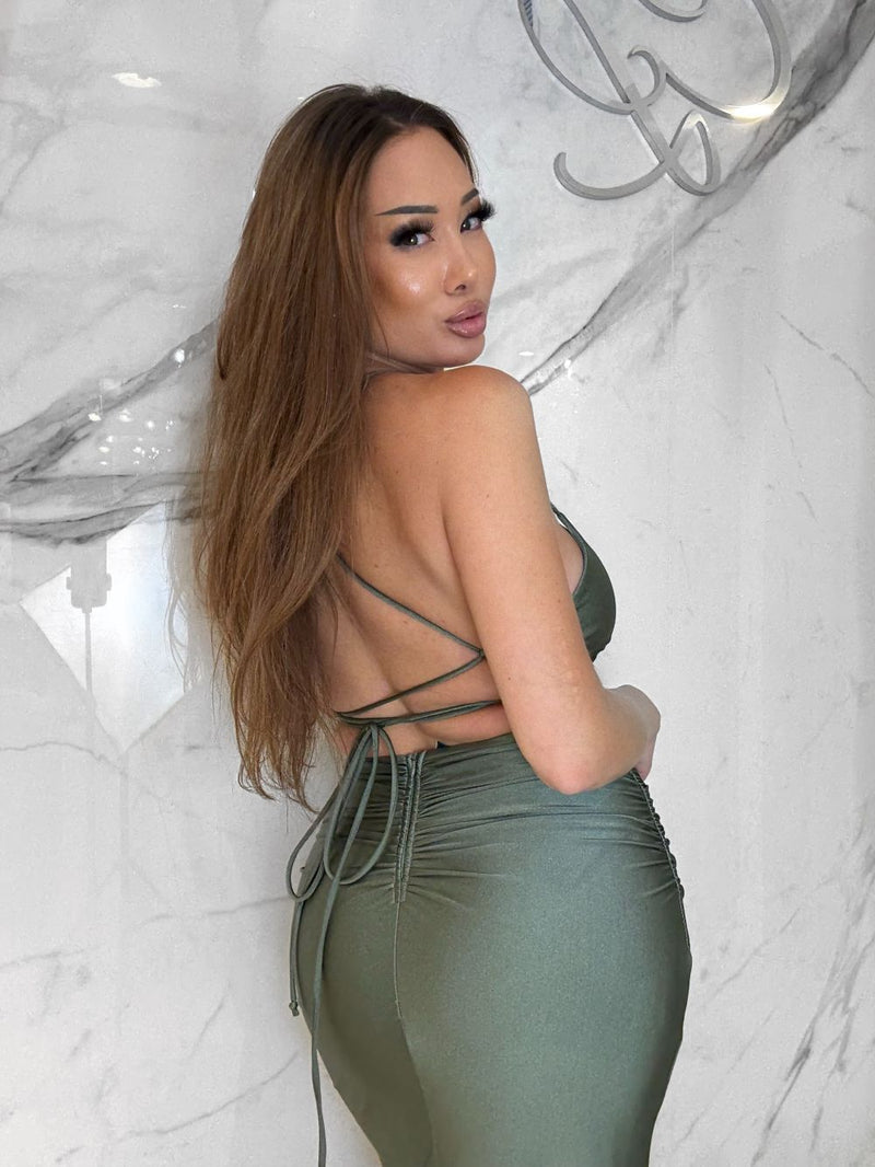 Paid in Pretty Dress, Women's Olive Dresses – CityLux Boutique