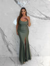 Paid in Pretty Dress, Women's Olive Dresses