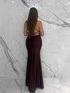 Paid in Pretty Dress, Women's Burgundy Dresses