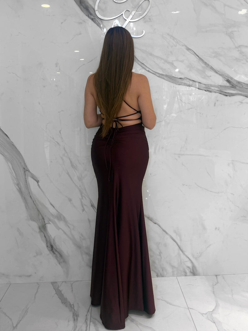 pretty burgundy dresses Esther Gown