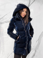 Penguin Quilted Coat Coat, Women's Navy Coats