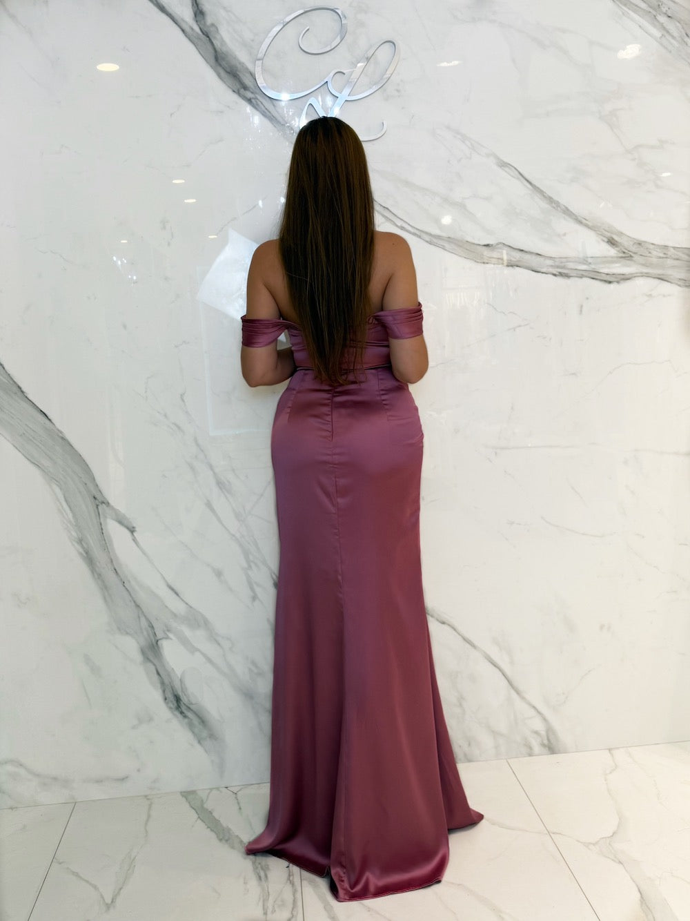 Pure Luxe Dress, Women's Dark Mauve Dresses – CityLux Boutique