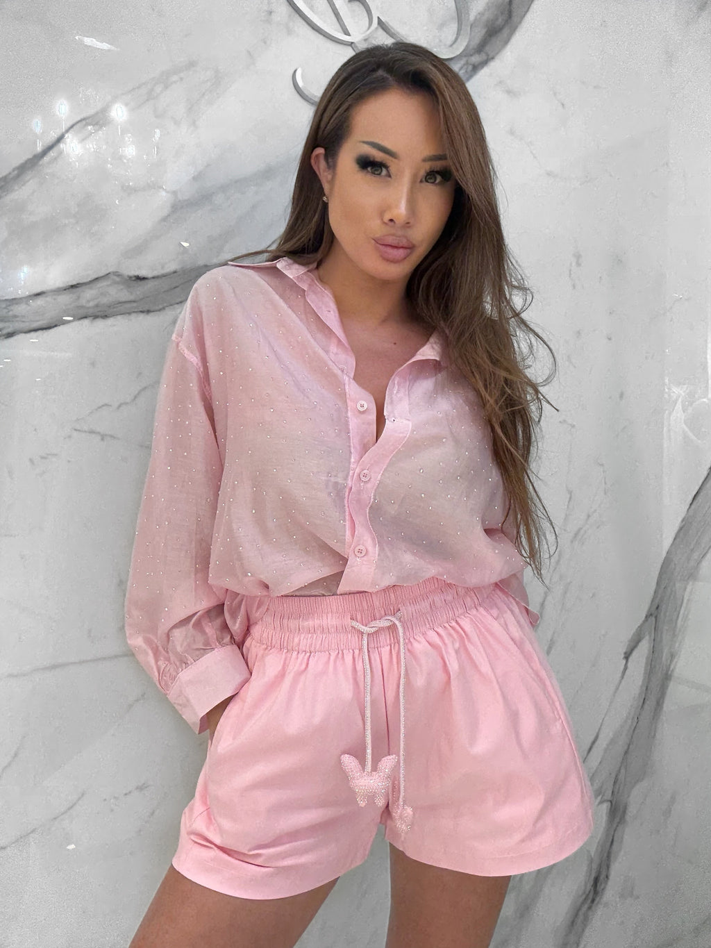 Rosé Radiance Top, Women's Pink Tops