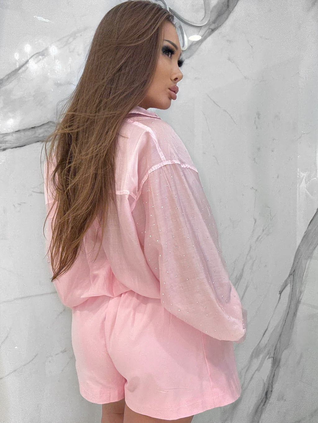 Rosé Radiance Top, Women's Pink Tops