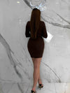 Shaping Mini Dress, Women's Black Dresses