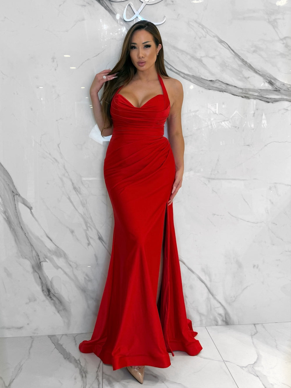Soft Awakening Dress, Women's Red Dresses