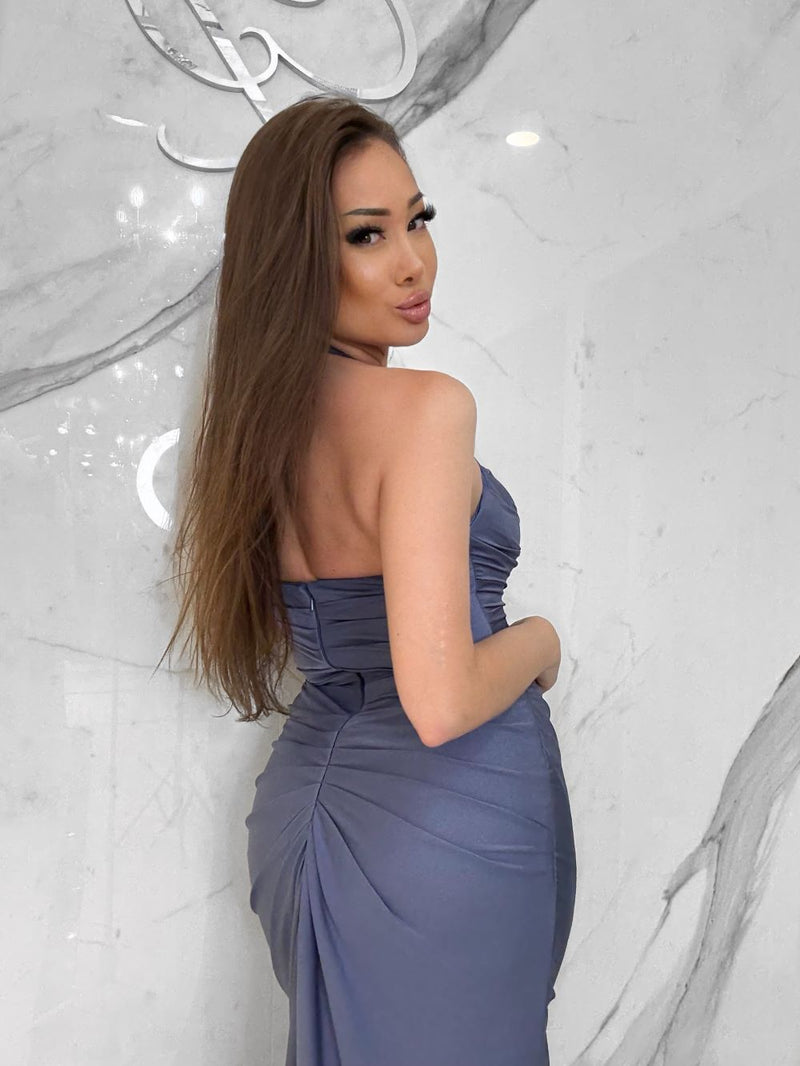 Soft Awakening Dress, Women's Dusty Blue Dresses