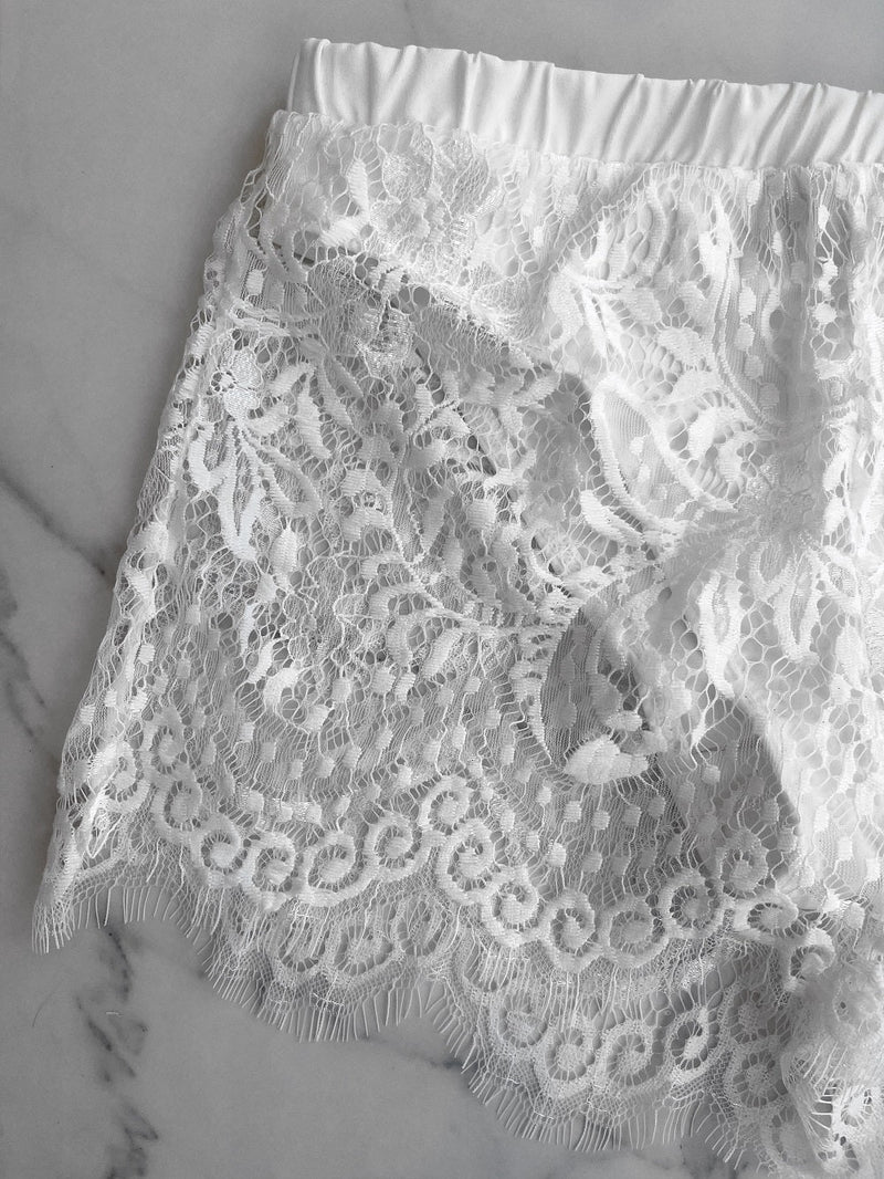 Stay Curious Shorts, Women's White Shorts