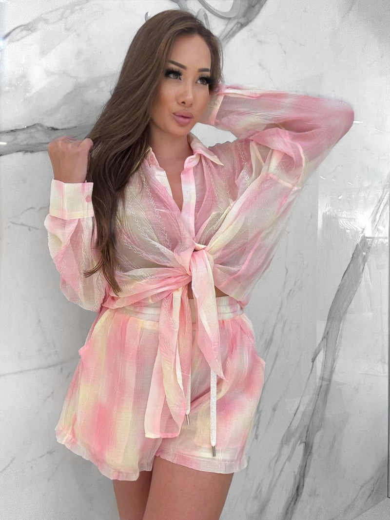 Sunset Chic Shorts, Women's Pink Shorts