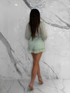 Sweet as Honey Romper, Women's Sage Romper