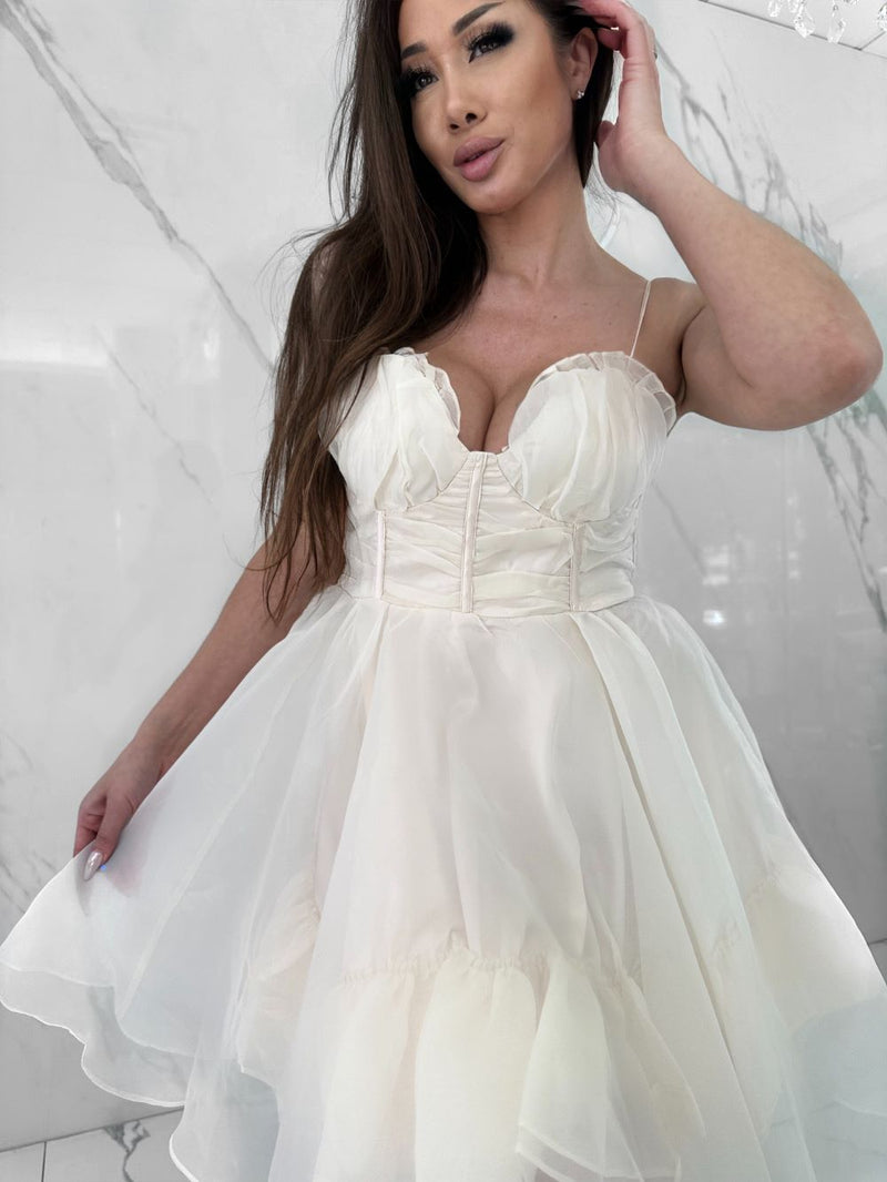 To Be Courted Dress, Women's Cream Dresses