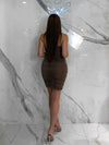 Undeniable Dress, Women's Mocha Dresses