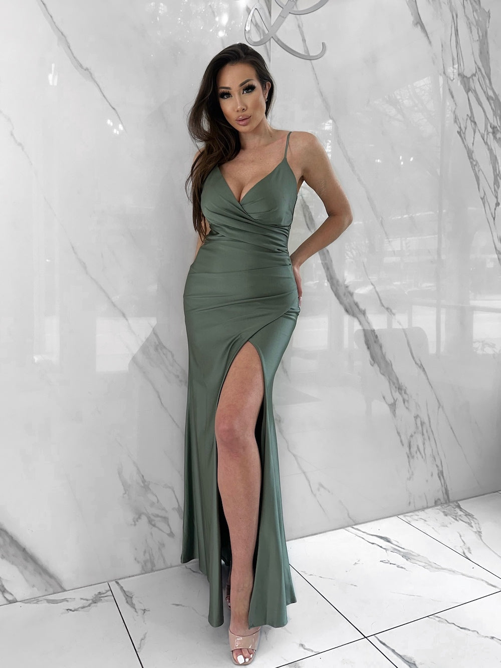 Vanity Dress, Women's Olive Dresses