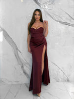 With You I'm Winnin Dress, Women's Burgundy Dresses