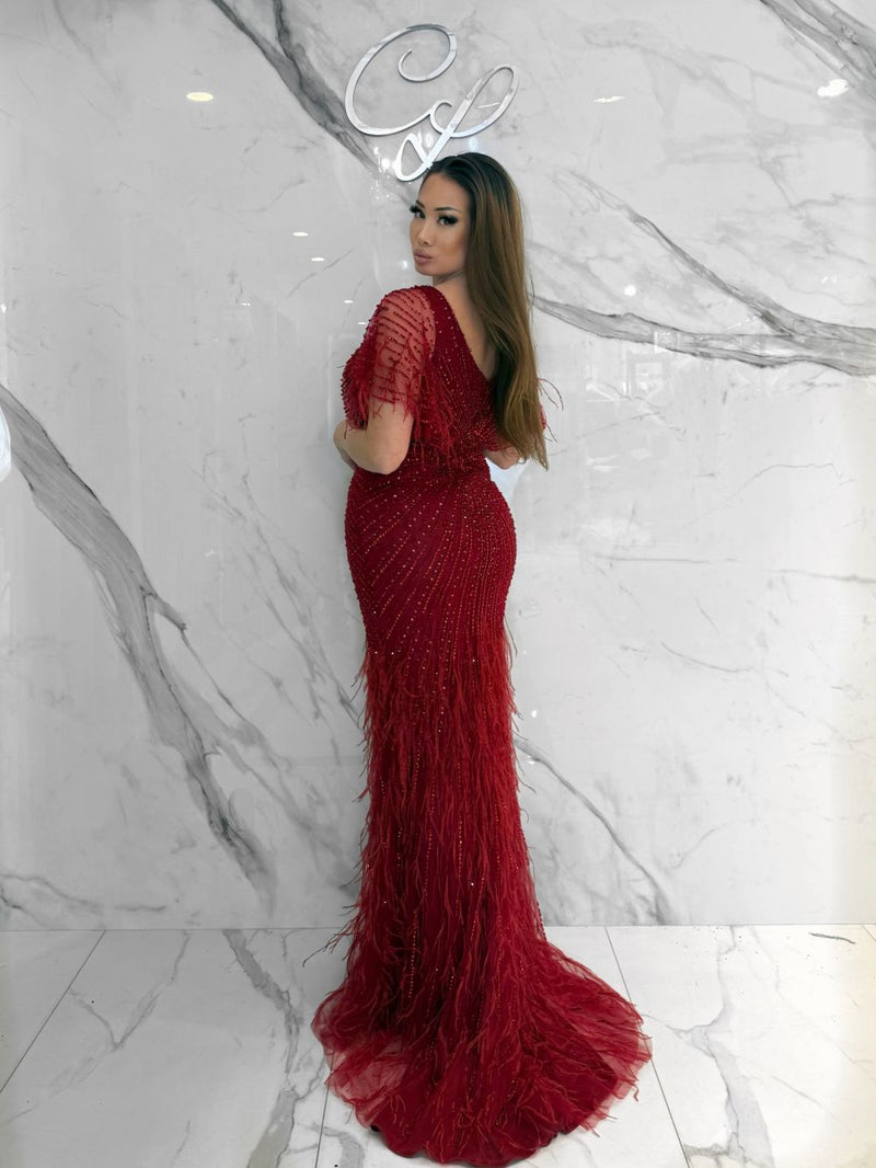 Zarina Dress, Women's Red Dresses