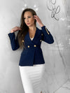 Boss Babe Coat, Women's Navy Coats