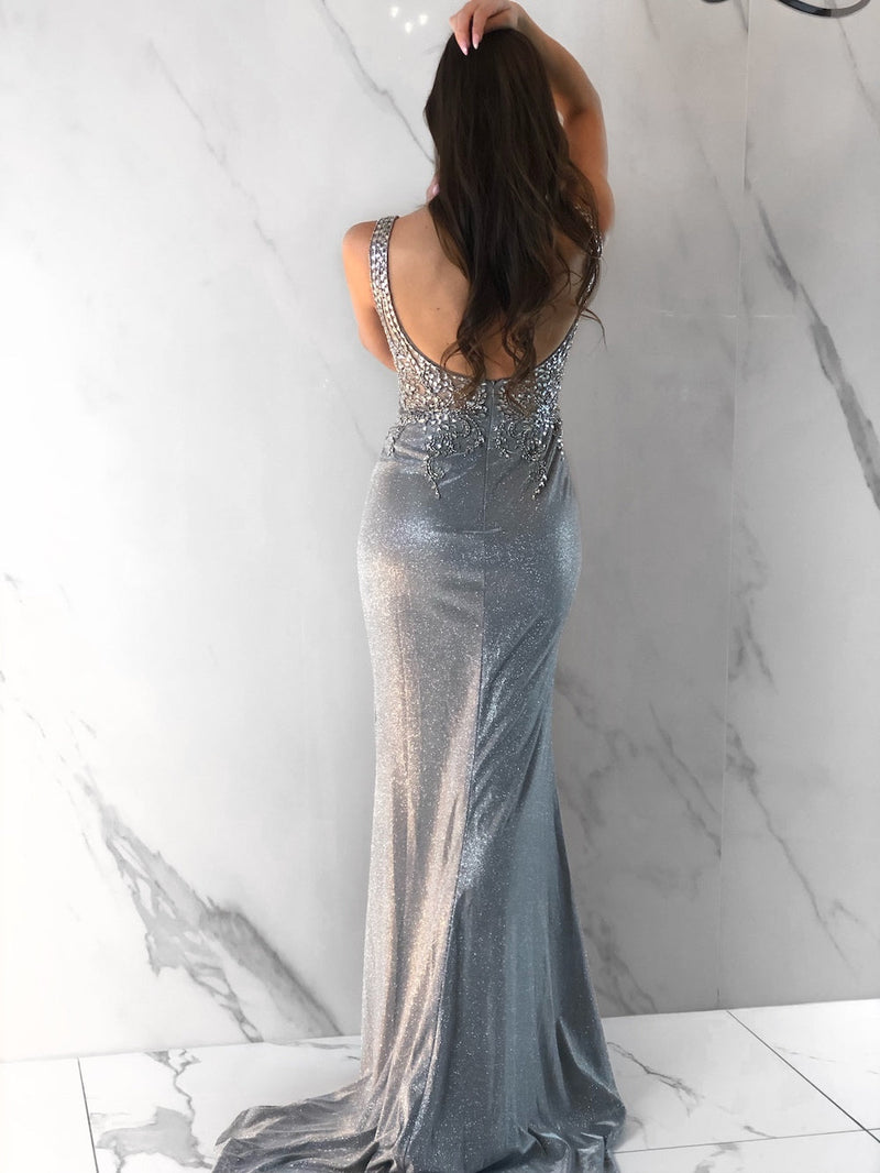Brienne Dress, Women's Silver Dresses