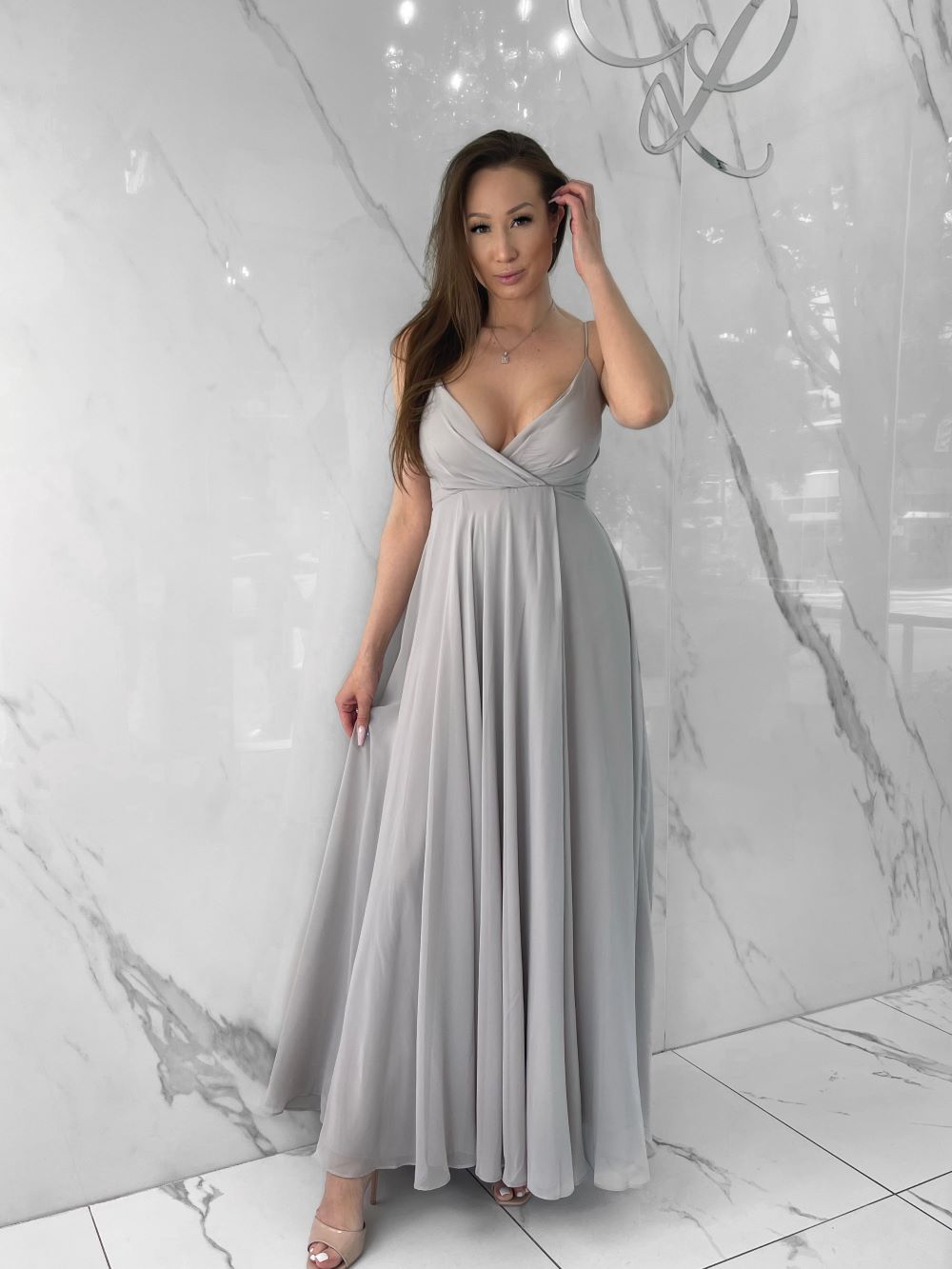 Darling Girl Dress, Women's Grey Dresses CityLux Boutique Darling Girl Dress, Women's Grey Dresses CityLux Boutique