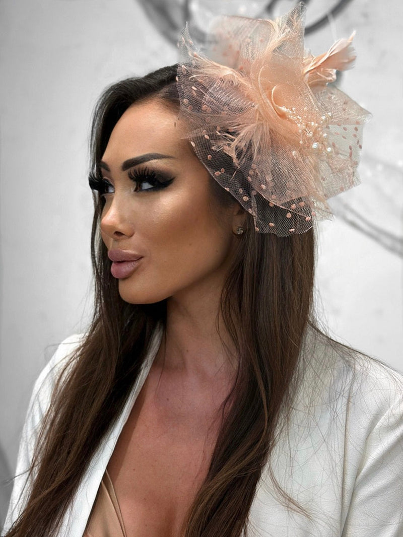 Fascinator 3 Accessories, Women's Peach Accessories