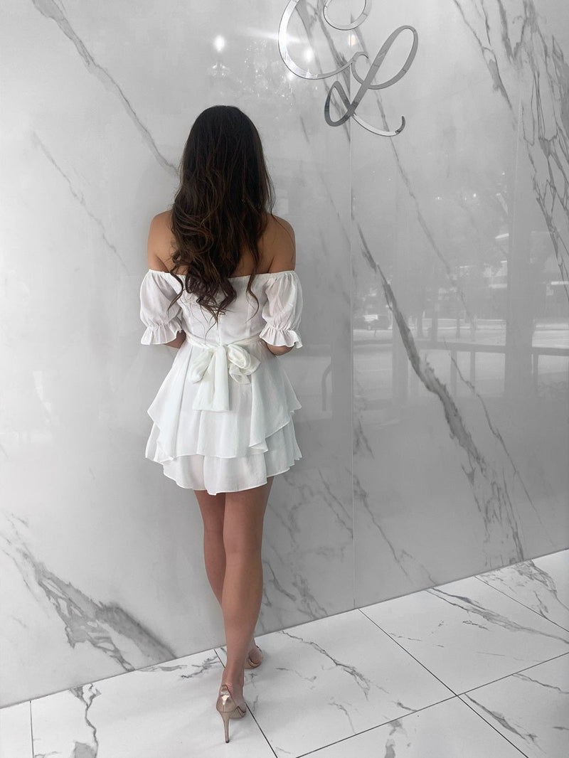 Harlene Romper, Women's White Romper