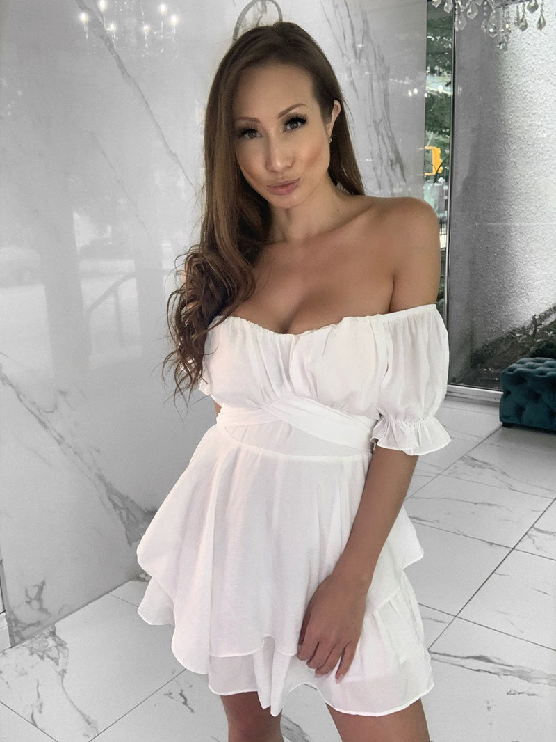 Harlene Romper, Women's White Romper