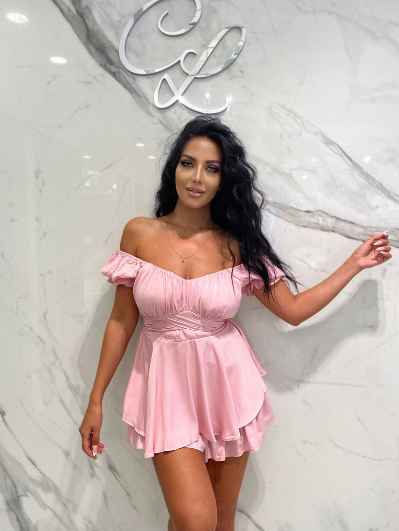 Harlene Romper, Women's Pink Romper